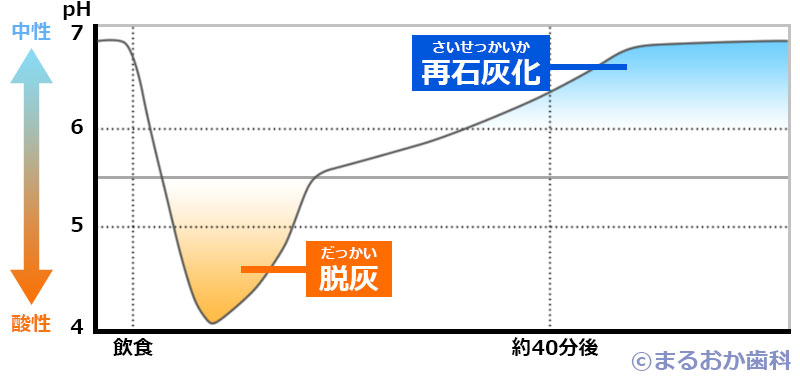 脱灰と再石灰化